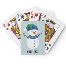 Niedliche Snowman Design Klassische Spielkarten