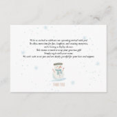 Niedliche Snowman Display Showeinsteckkarte Begleitkarte (Vorderseite)