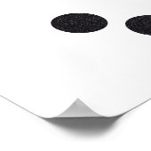 Niedliche Snowman Face Print Wohngestaltung Art Poster (Ecke)