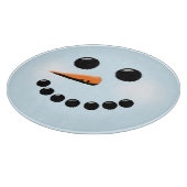Niedliche Snowman Face Winterurlaub Snowmen Schneidebrett (Ecke)