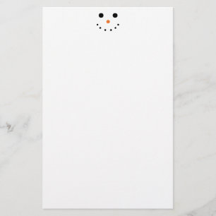 Niedliche Snowman-Geschichte Briefpapier
