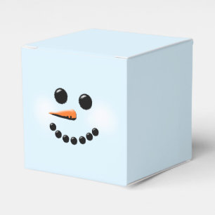 Niedliche Snowman-Gesichts-Winter-FeiertagSnowmen Geschenkschachtel
