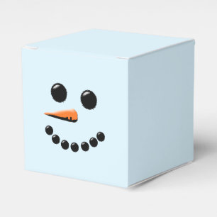 Niedliche Snowman-Gesichts-Winter-FeiertagSnowmen Geschenkschachtel