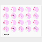 Niedliche Snowman-Gift-Tags Runder Aufkleber (Blatt)