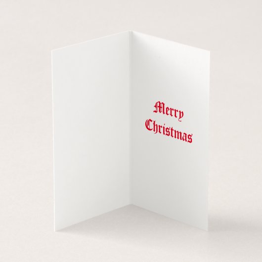 Niedliche Snowman Weihnachtskarte (Innenseite)