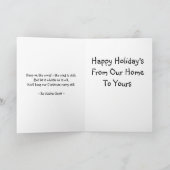 Niedliche Snowman Weihnachtskarte Feiertagskarte (Innenseite)