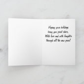 Niedliche Snowman Weihnachtskarte Feiertagskarte (Innenseite)