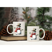 Niedliche Snowman Winter-Tasse Kaffeetasse