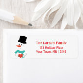 Niedliche Snowman Winterferienadresse (Insitu)