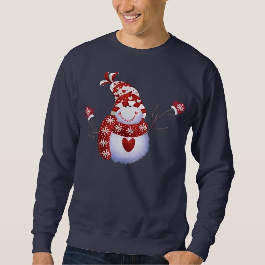 Niedliche Snowmen Sweatshirt (Vorderseite)