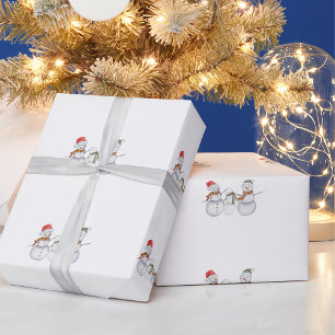 Niedliche Snowmen - Weihnachten Geschenkpapier
