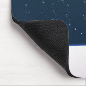 Niedliche Snowmenkonstellation Mousepad (Ecke)