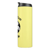 Niedliche Soccer-Ball-Mama Personalisiert Thermosbecher (Nach rechts gedreht)