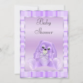 Niedliche Soft-Lilac-Floppy-Ears Einladung (Vorderseite)