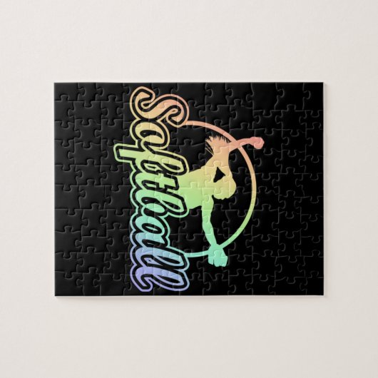 Niedliche Softball Puzzle (Horizontal)