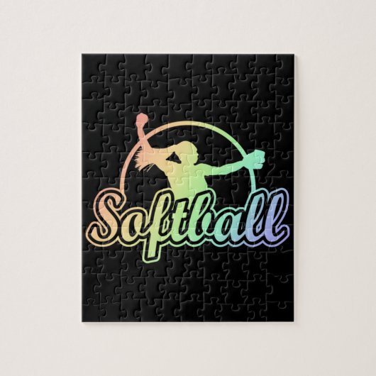 Niedliche Softball Puzzle (Vertikal)