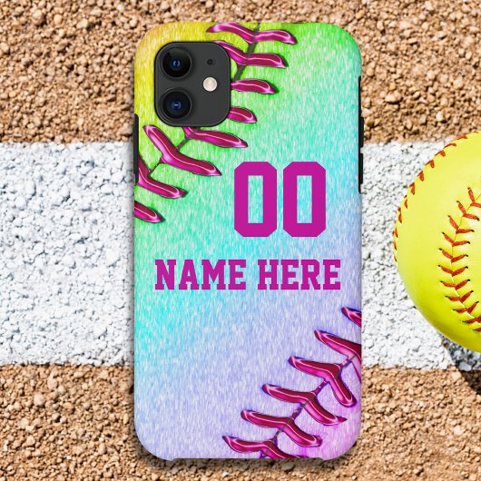 Niedliche, Softball-Telefonfälle, ÄLTERE bis NEUE Case-Mate iPhone Hülle