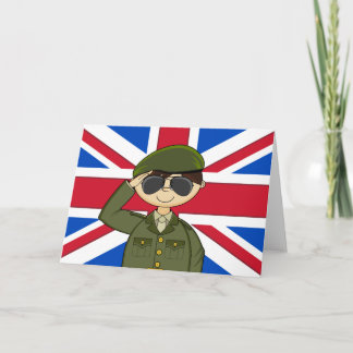 Niedliche Soldaten-Karte der britischen Armee Karte