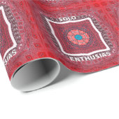 Niedliche Solo-Enthusiasmus Geschenkpapier (Rolleneckpunkt)