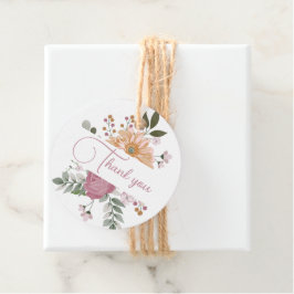 Niedliche Sommer-Blume DANK IHNEN FAST Tags Geschenkanhänger