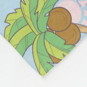 Niedliche Sommer-Illustrationsmuster mit Wassermel Fleecedecke (Ecke)