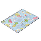 Niedliche Sommer-Illustrationsmuster mit Wassermel Notizblock (Linke Seite)