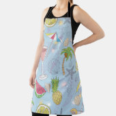 Niedliche Sommer-Illustrationsmuster mit Wassermel Schürze (InSitu)