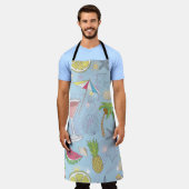 Niedliche Sommer-Illustrationsmuster mit Wassermel Schürze (Getragen)