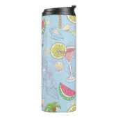 Niedliche Sommer-Illustrationsmuster mit Wassermel Thermosbecher (Nach links gedreht)