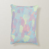 niedliche Sommerfarben mit Pastellpinsel Dekokissen (Rückseite(Vertikal))