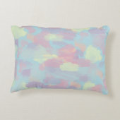 niedliche Sommerfarben mit Pastellpinsel Dekokissen (Rückseite)