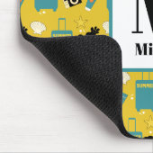Niedliche Sommerferien-Elemente-Mauspad Mousepad (Ecke)