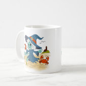 Niedliche Sommerhexe Kaffeetasse (Vorderseite Links)