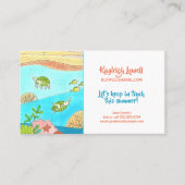 Niedliche Sommerkinder Telefonnummerkarte (Vorderseite)