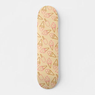 Niedliche Sommerküche mit Kontur-Eis-Konturen Skateboard