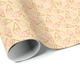 Niedliche Sommerküche mit Konturen aus Kontur Geschenkpapier