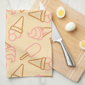 Niedliche Sommerküche mit Konturen aus Kontur Geschirrtuch (Viertel Falte)