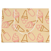 Niedliche Sommerküche mit Konturen aus Kontur Große Geschenktüte (Vorderseite)