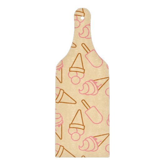 Niedliche Sommerküche mit Konturen aus Kontur Schneidebrett (Vorderseite)