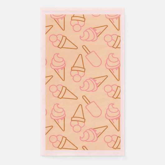 Niedliche Sommerküche mit Konturen aus Kontur Serviette (Vorderseite)