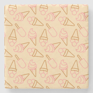 Niedliche Sommerküche mit Konturen aus Kontur Steinuntersetzer