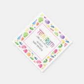 Niedliche Sommerküche Tutti Fruitti Babydusche Serviette (Ecke)