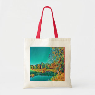 Niedliche Sommerlandschaft Landschaft Tote Tag Tragetasche