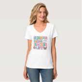 Niedliche Sommerpause Lehrerin Lebenswort Kunst T-Shirt (Vorderseite Vollansicht)