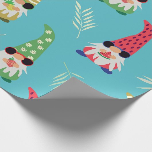 Niedliche Sommerschmelze mit Obststruktur Geschenkpapier (Ecke)