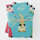 Niedliche Sommerschmelze mit Obststruktur Geschenkpapier Set (Beispiel)