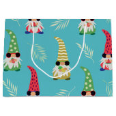 Niedliche Sommerschmelze mit Obststruktur Große Geschenktüte (Vorderseite)