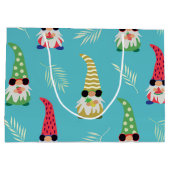 Niedliche Sommerschmelze mit Obststruktur Große Geschenktüte (Rückseite)