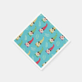 Niedliche Sommerschmelze mit Obststruktur Serviette (Ecke)