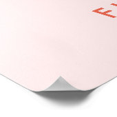 Niedliche Sommersonne Begrüßung Geburtstag Poster (Ecke)